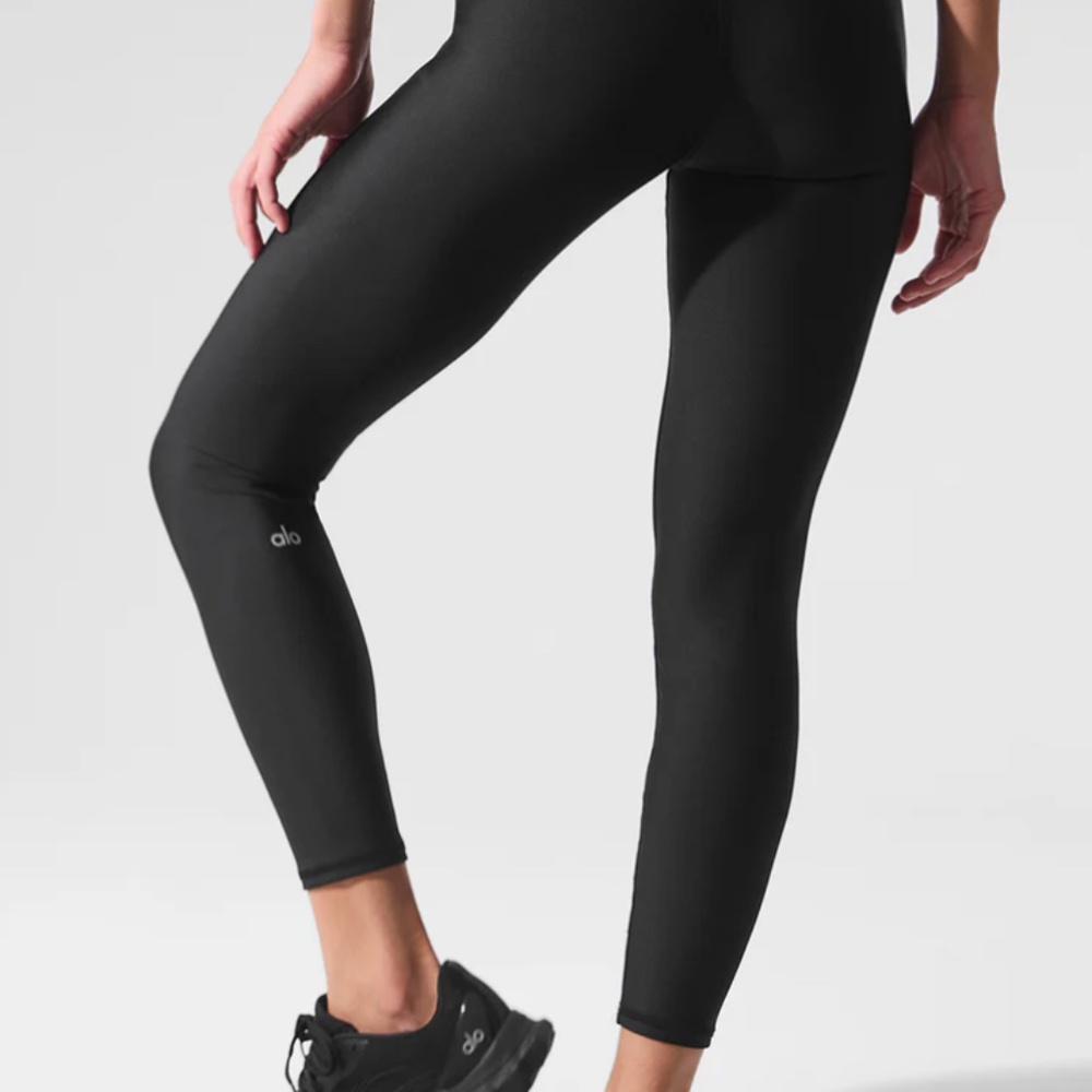 Alo 7/8 High-Waist Airlift Leggings - BLACK/MEDIUM